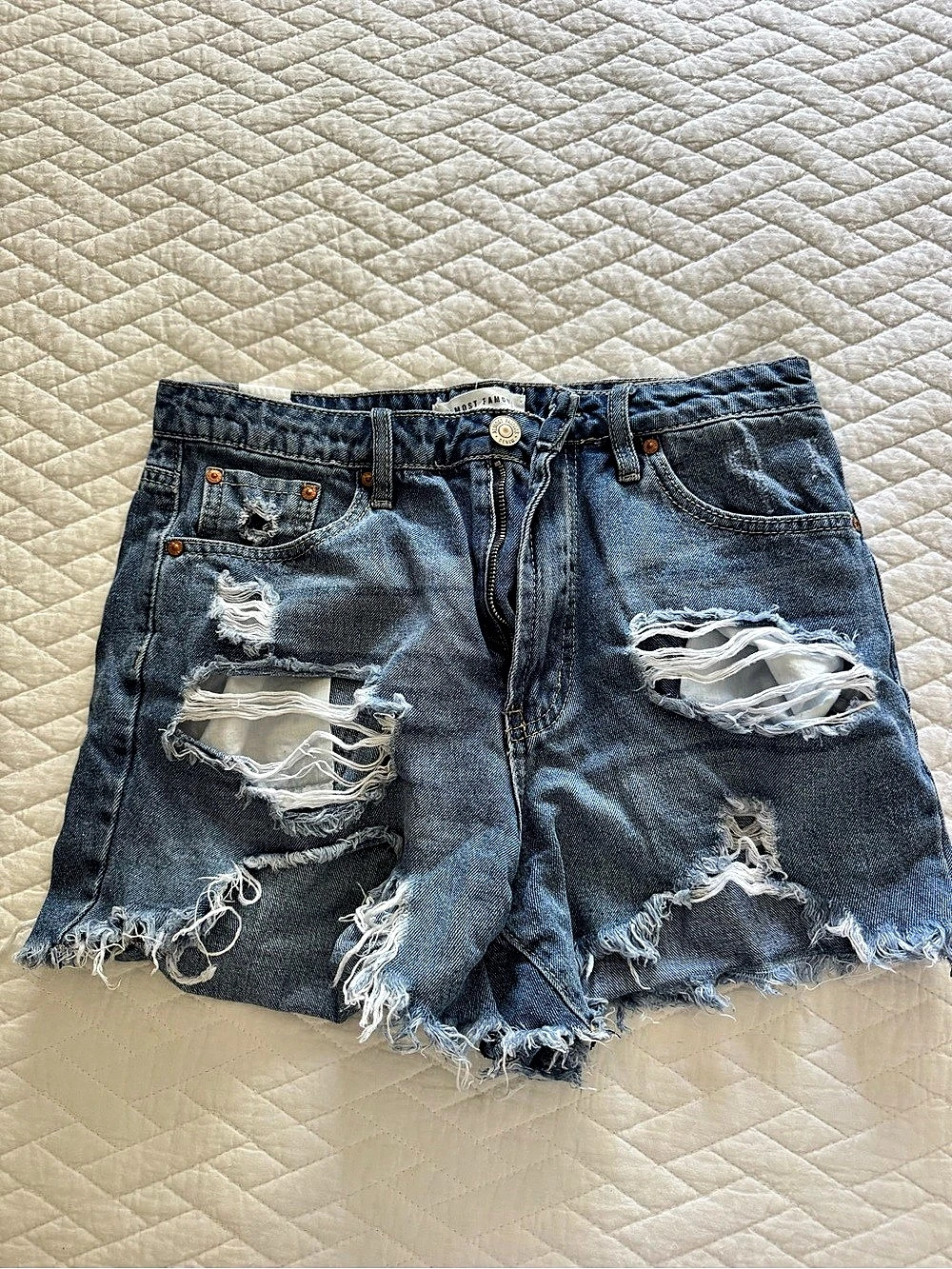 Almost Famous Distressed Jean Shorts